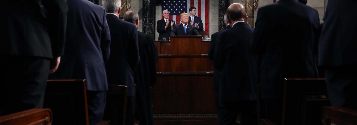 Trump reiterates his nationalistic message during his first State of the Union address