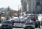 a photo illustrating the link between Palm Sunday and the March for Our Lives