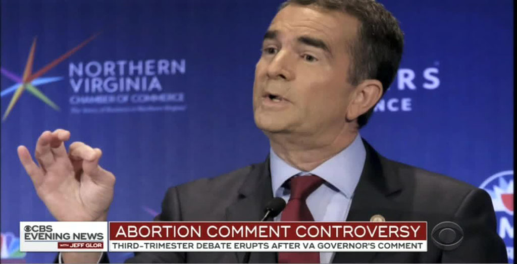 Abortion comment from Virgina Governor